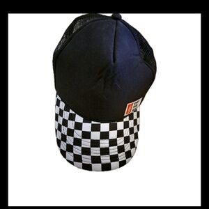 Black and White Checkered Cap